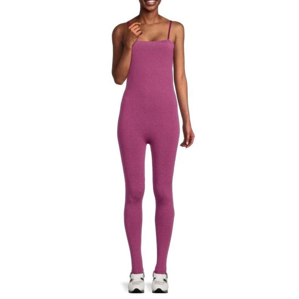 Wolford NWT Shiny Jumpsuit Mineral Red Pink XS